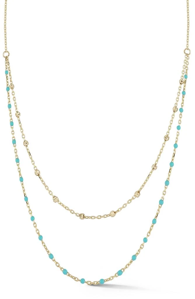 商品Ember Fine Jewelry|Enamel Layered Chain Necklace,价格¥3522,第1张图片