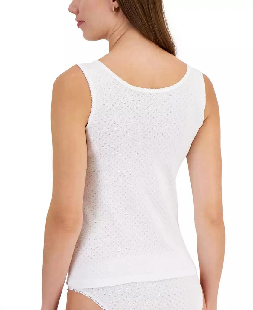 商品Charter Club|Women's Cotton Pointelle Tank Top, Created for Macy's,价格¥95,第3张图片详细描述