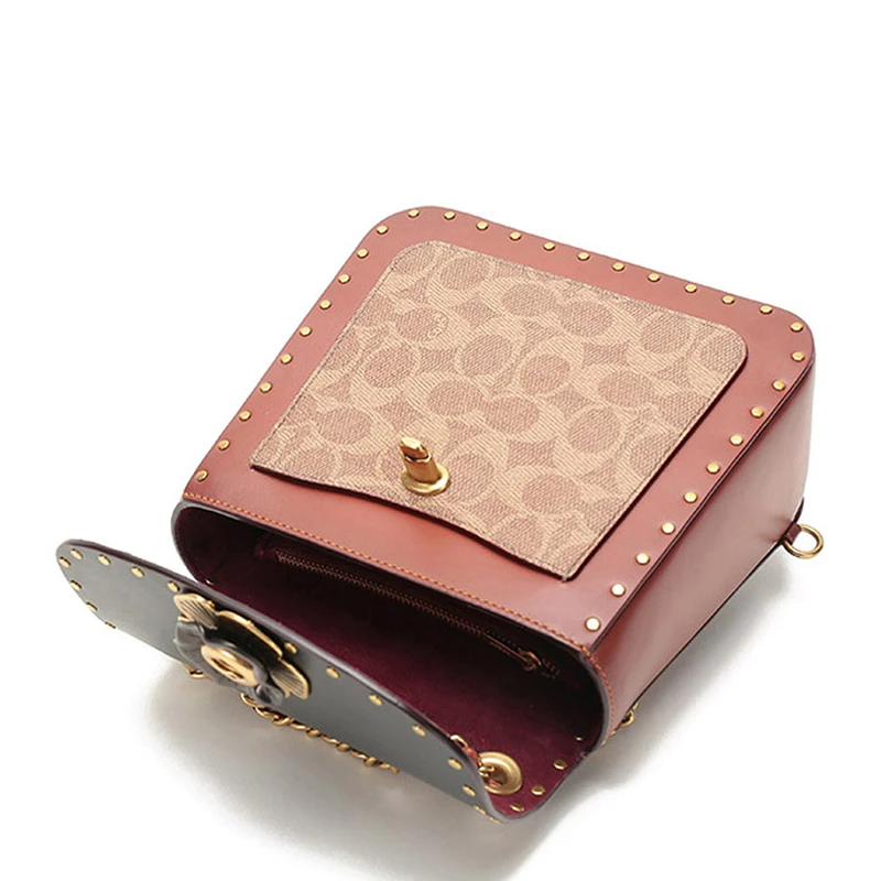 COACH(专柜)  女士拼色小牛皮双肩包 C2463B4NQ4  商品