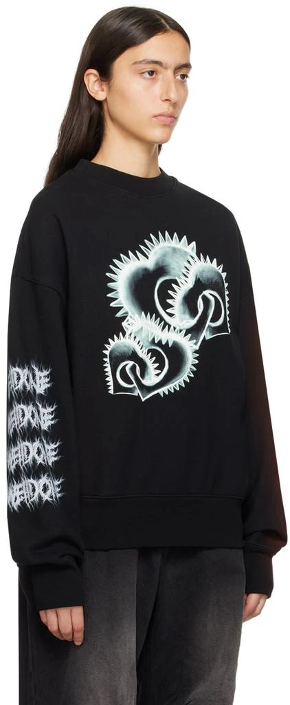 商品We11done|Black Printed Sweatshirt,价格¥1731,第2张图片详细描述