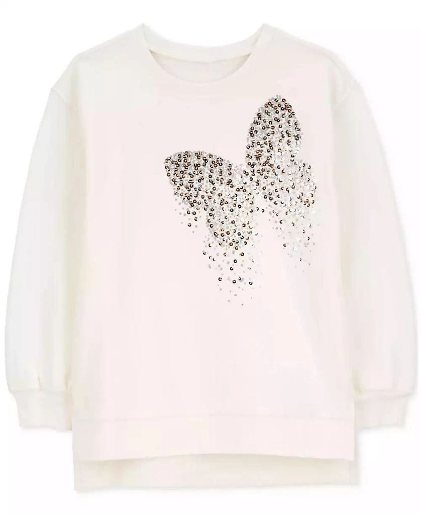 商品Carter's|Little & Big Girls Butterfly Fleece Sweatshirt,价格¥108,第1张图片