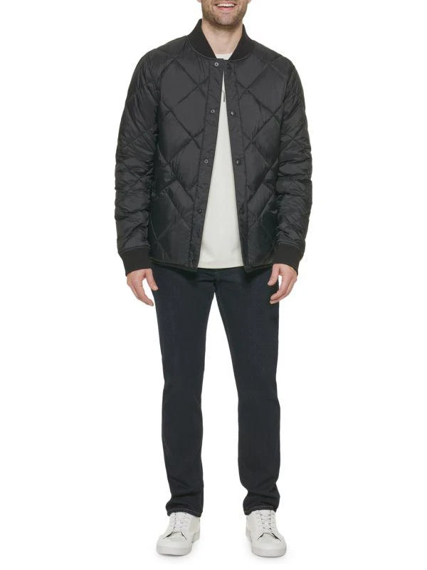 商品Calvin Klein|Reversible Quilted Snap Front Bomber,价格¥1051,第5张图片详细描述