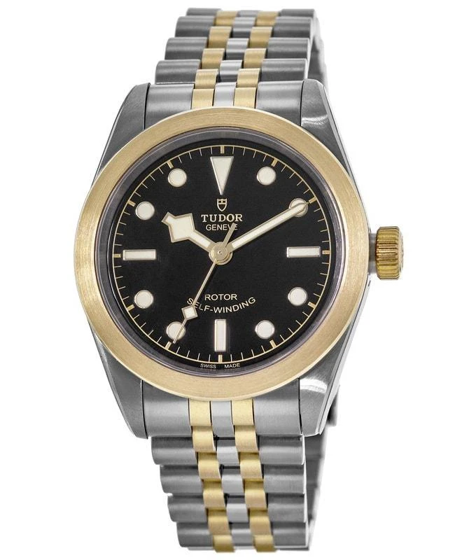 商品Tudor|Tudor Black Bay 32 Black Dial Stainless Steel and Yellow Gold Women&apos;s Watch M79583-0001,价格¥28800,第1张图片