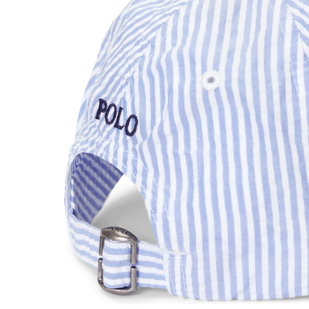 商品Ralph Lauren|Cotton Seersucker Ball Cap (Toddler),价格¥362,第3张图片详细描述