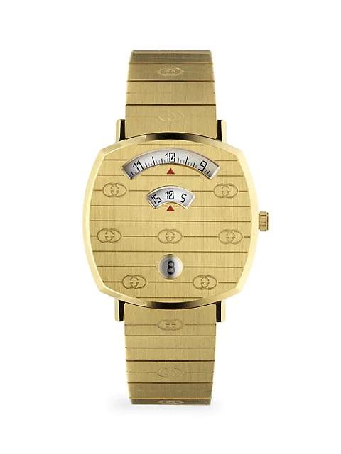 Grip GG Yellow Gold PVD Bracelet Watch商品第1张图片规格展示
