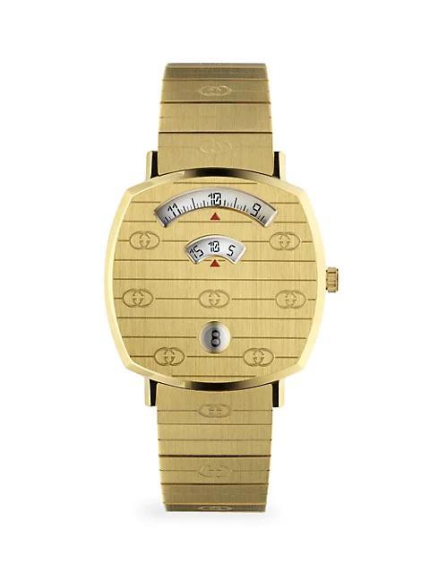 商品Gucci|Grip GG Yellow Gold PVD Bracelet Watch,价格¥12658-¥14519,第1张图片