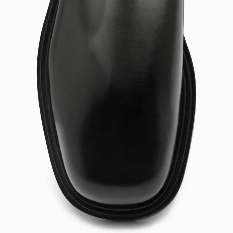 商品Salvatore Ferragamo|Black leather ankle boot,价格¥8963,第3张图片详细描述