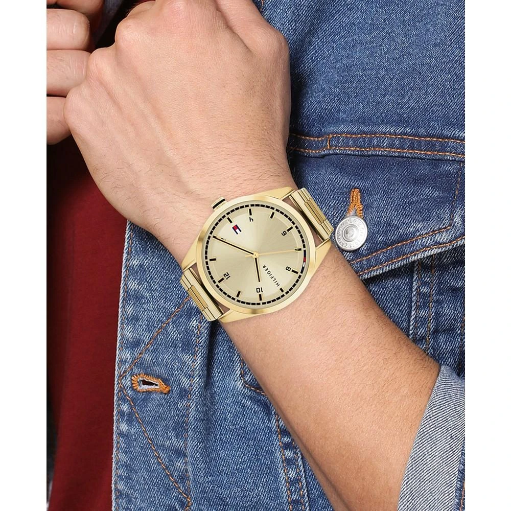商品Tommy Hilfiger|Men's Gold-tone Bracelet Watch 43mm,价格¥650,第4张图片详细描述
