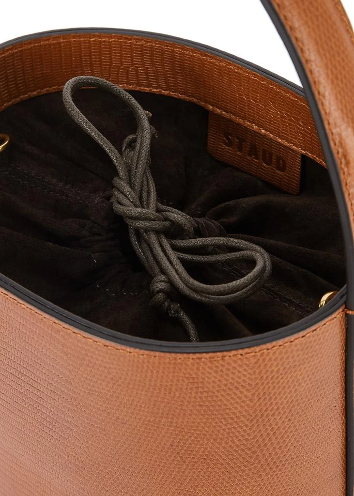 商品Staud|Bissett chestnut leather bucket bag,价格¥3376,第3张图片详细描述