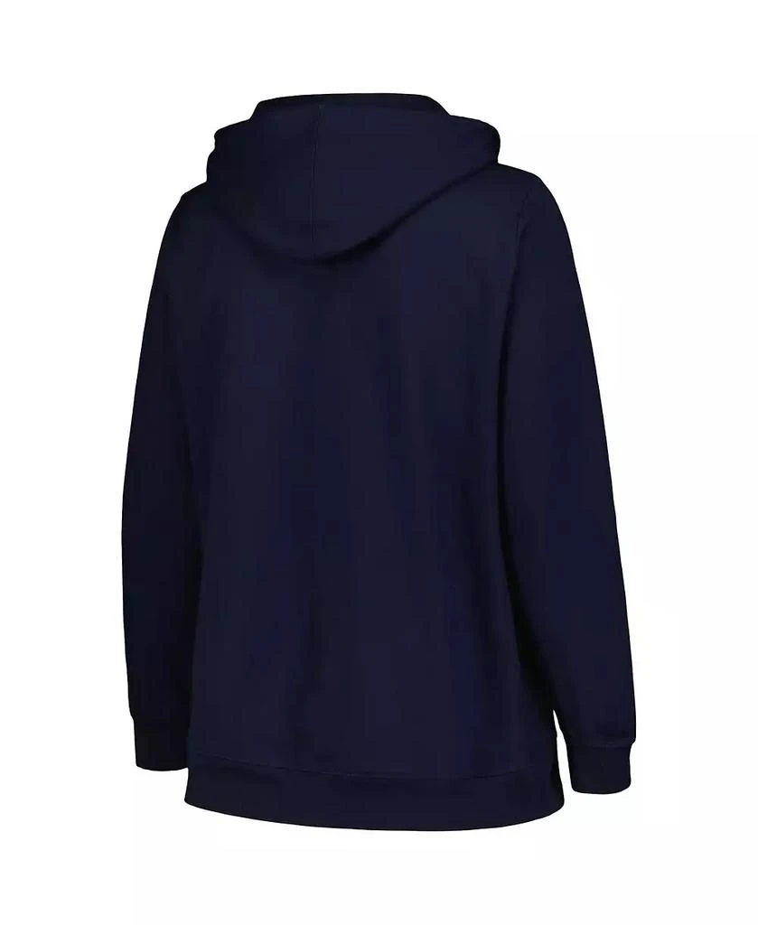 商品CHAMPION|Women's Navy West Virginia Mountaineers Plus Size Heart & Soul Notch Neck Pullover Hoodie,价格¥360,第2张图片详细描述