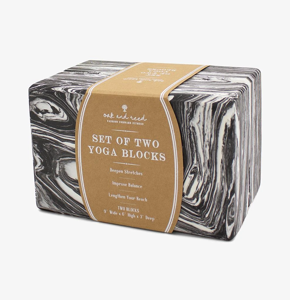商品Oak and Reed|Form + Function Marbled Yoga Block Set,价格¥189,第3张图片详细描述