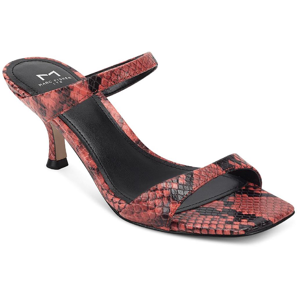 Marc Fisher LTD Womens Genia LEather Slip-On Heel Sandals商品第1张图片规格展示