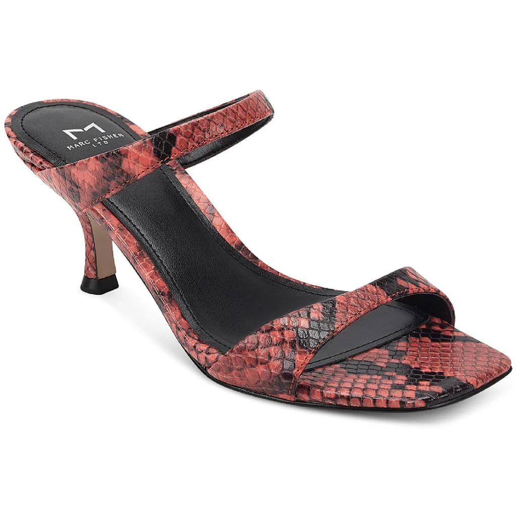 商品Marc Fisher|Marc Fisher LTD Womens Genia LEather Slip-On Heel Sandals,价格¥193,第1张图片