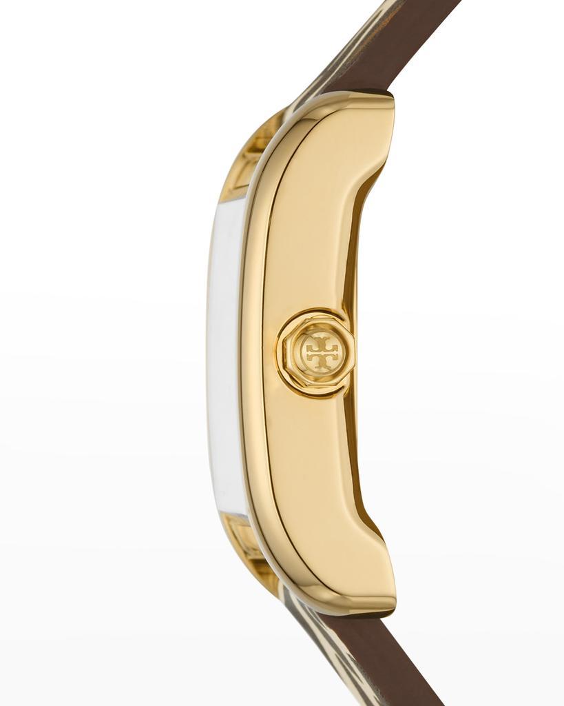 商品Tory Burch|The Eleanor Watch with Animal-Print Leather Strap,价格¥2041,第4张图片详细描述