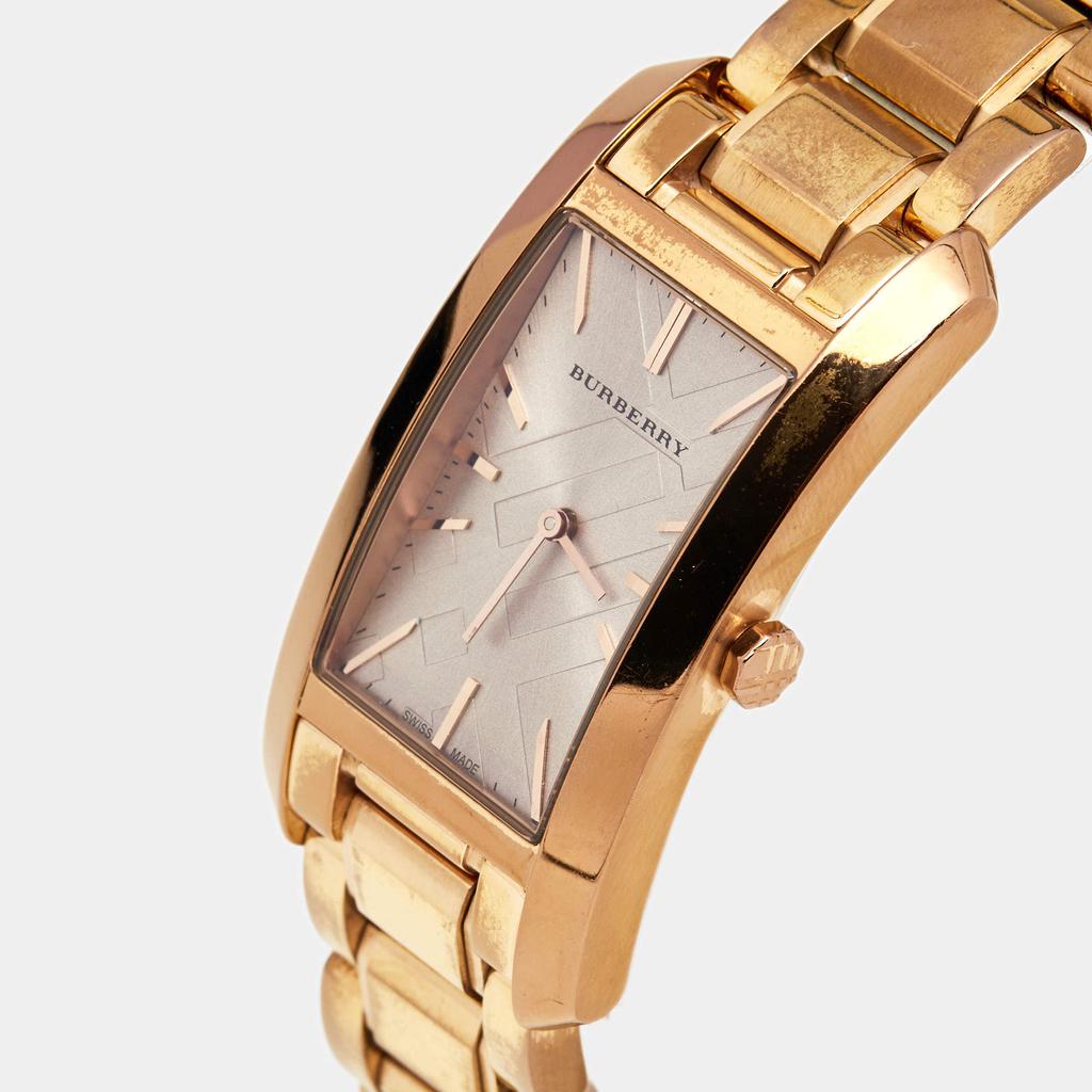 Burberry Champagne Rose Gold Plated Stainless Steel Heritage BU9402 Women's Wristwatch 25 mm商品第2张图片规格展示