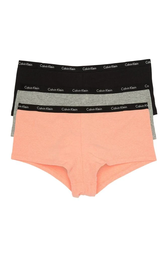 商品Calvin Klein|Ribbed Boyshorts - Pack of 3,价格¥150,第1张图片