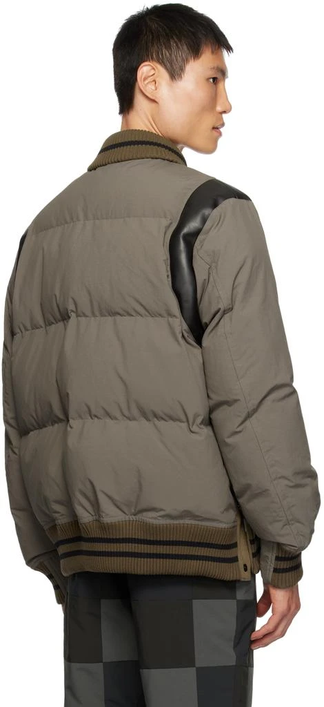 商品Sacai|Taupe Padded Bomber Jacket,价格¥4607,第3张图片详细描述