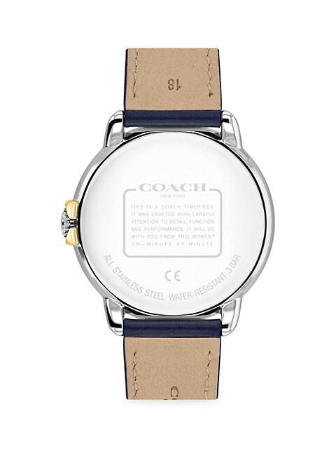 Arden Stainless Steel & Crystal Leather Strap Watch商品第4张图片规格展示