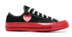 商品Comme des Garcons|COMME DES GARCONS PLAY CONVERSE Sneakers Black,价格¥1165,第1张图片