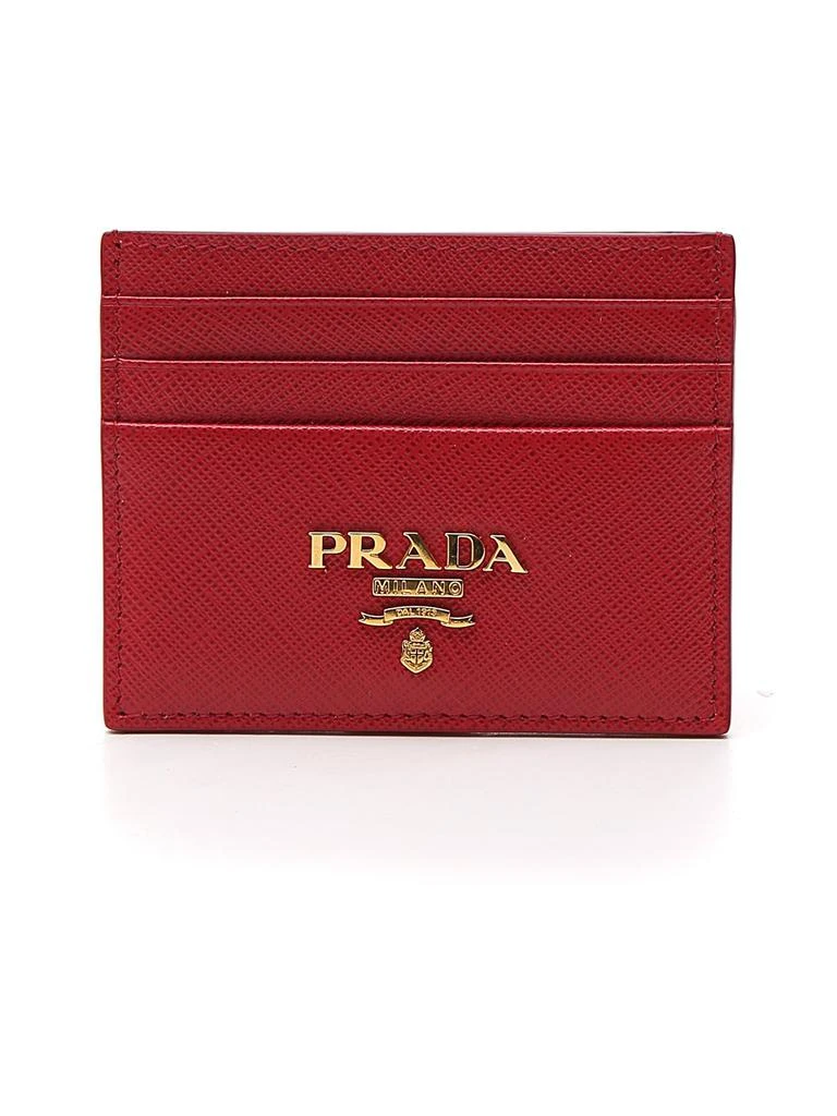 商品Prada|Prada Logo Plaque Cardholder,价格¥2704,第1张图片