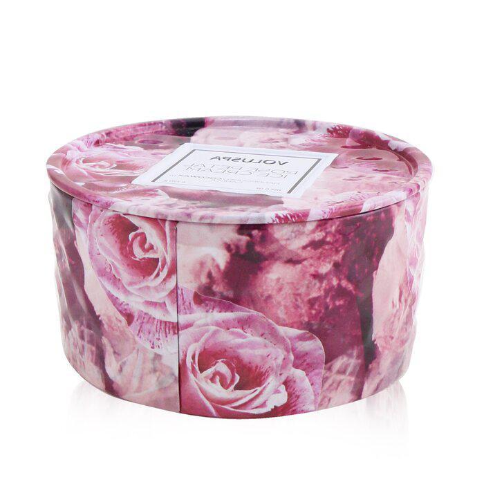 商品Voluspa|Voluspa 浮雕罐装蜡烛 - 玫瑰花瓣冰淇淋 170g/6oz,价格¥160,第5张图片详细描述
