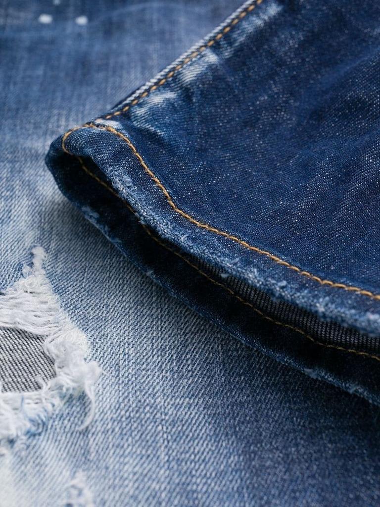 商品DSQUARED2|Dsquared2 Men's  Blue Cotton Jeans,价格¥3507,第6张图片详细描述