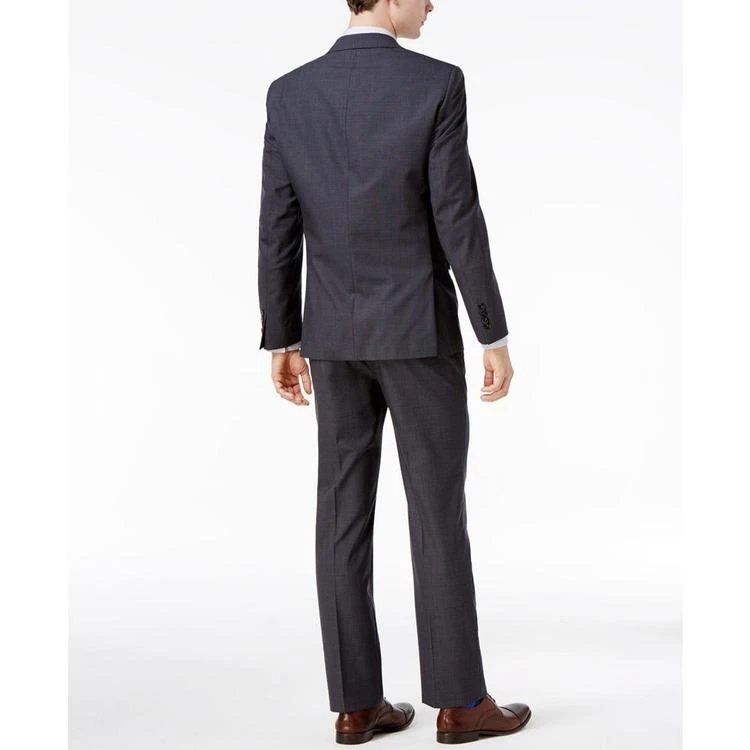 商品Calvin Klein|Men's Slim-Fit Black and Charcoal Neat Vested Suit,价格¥1465,第2张图片详细描述