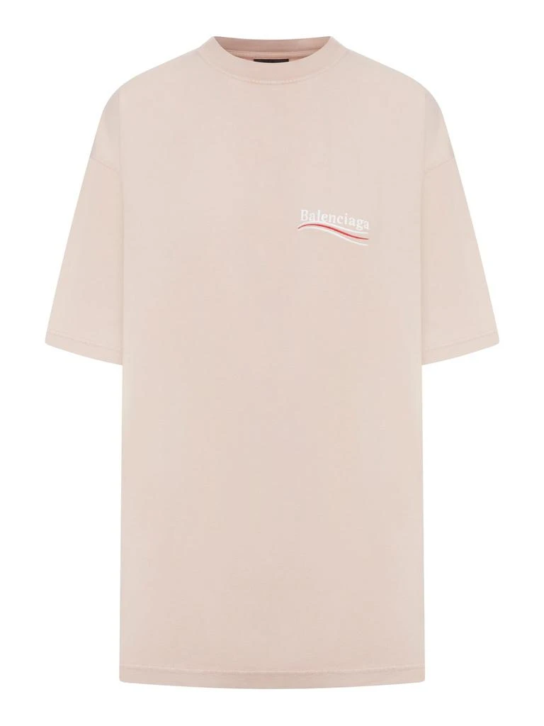 商品Balenciaga|Balenciaga Logo Embroidered Crewneck T-Shirt,价格¥3631,第1张图片