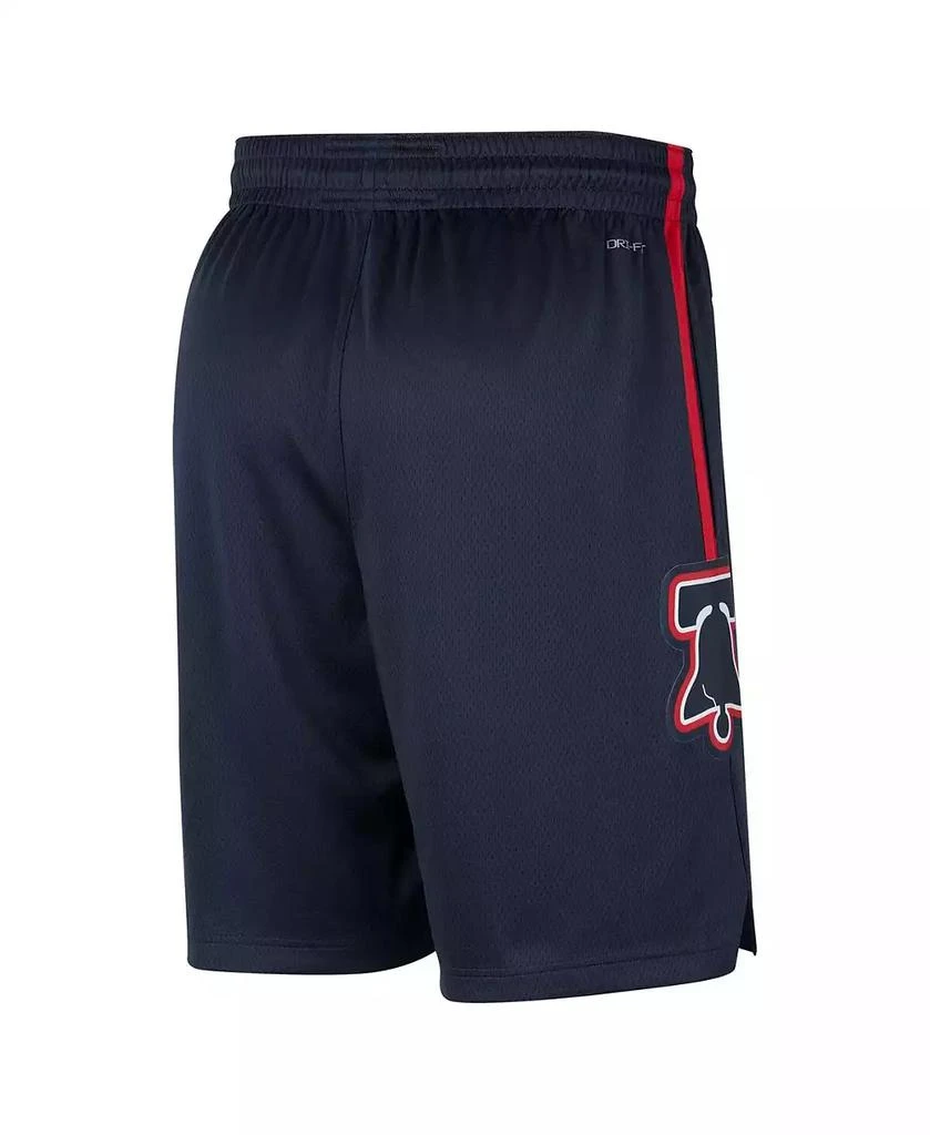 商品NIKE|Men's Navy Philadelphia 76ers 2023/24 City Edition Swingman Shorts,价格¥674,第3张图片详细描述