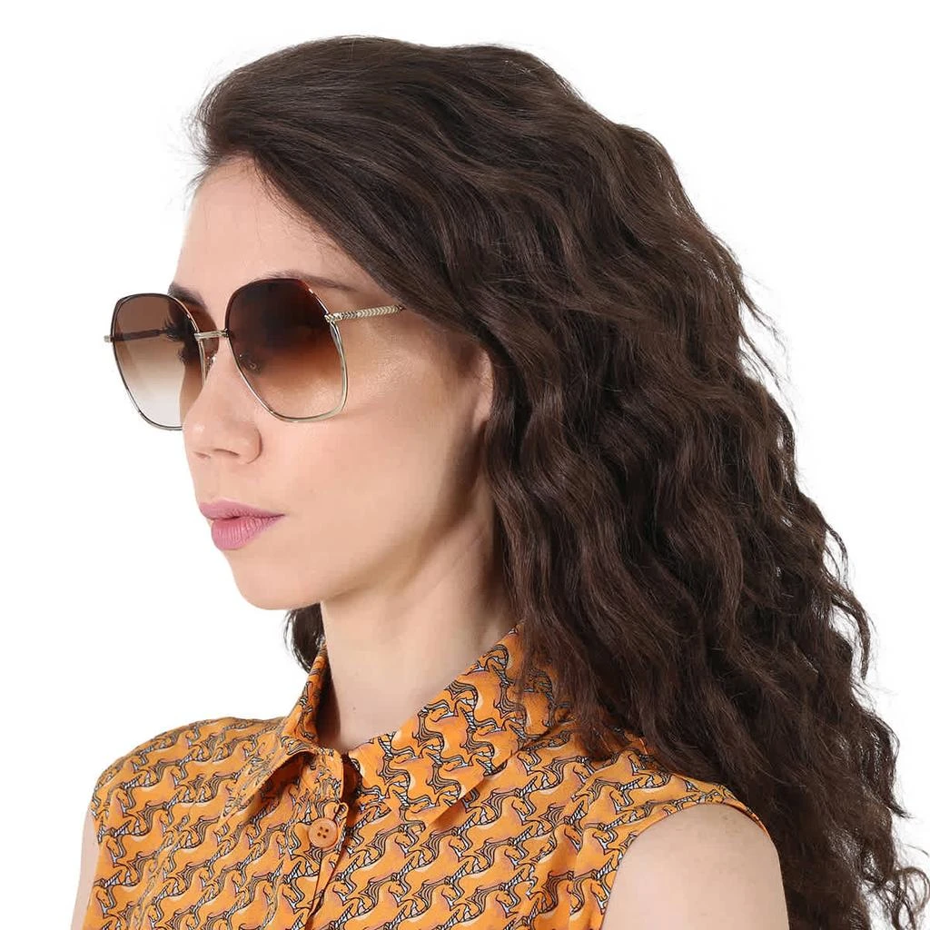 商品Victoria Beckham|Brown Gradient Irregular Ladies Sunglasses VB206S 702 59,价格¥450,第2张图片详细描述
