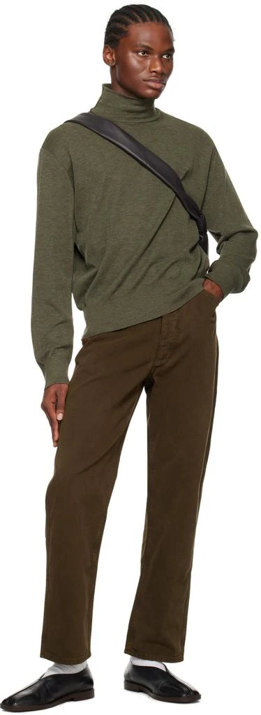 商品Lemaire|Green Dropped Shoulder Turtleneck,价格¥2134,第4张图片详细描述