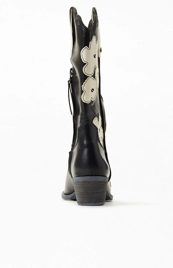 商品Sam Edelman|Black & White Flower Jill 2 Cowboy Boots,价格¥671,第3张图片详细描述