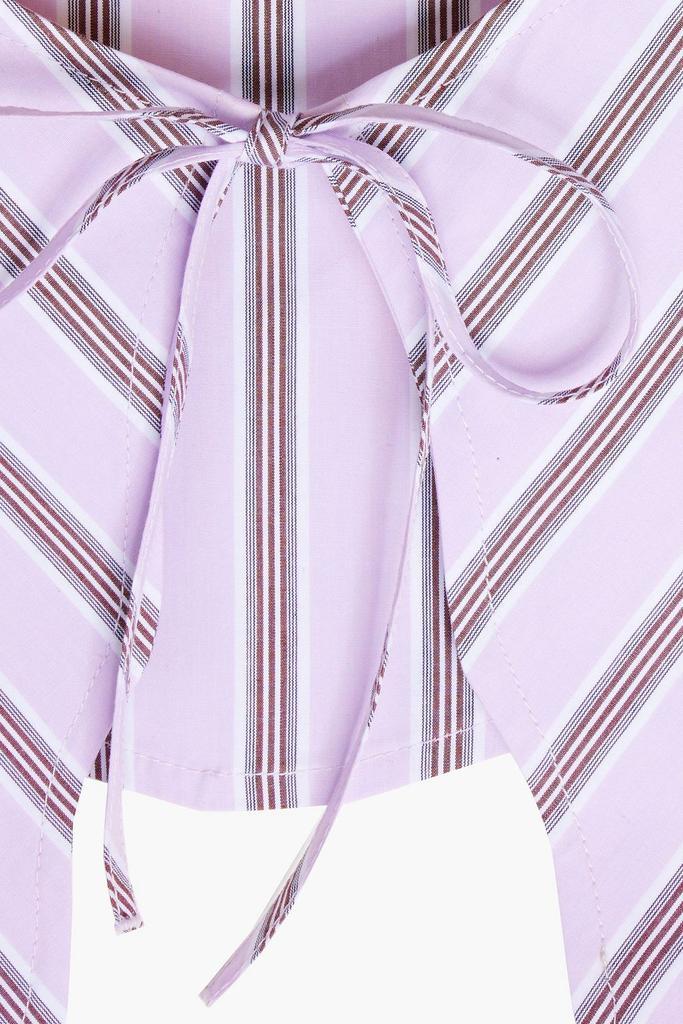 商品Ganni|Striped organic cotton-poplin collar,价格¥206,第5张图片详细描述