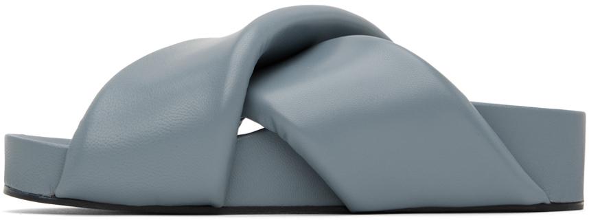 蓝色 Oversize Wrapped 拖鞋商品第3张图片规格展示