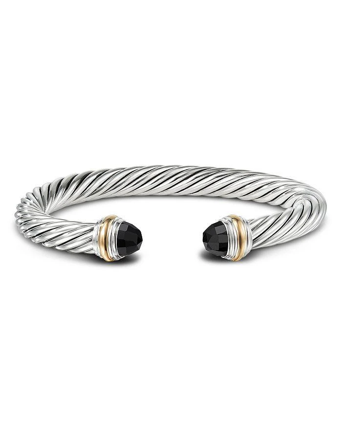 商品David Yurman|Cable Classics Bracelet with Black Onyx and Gold,价格¥6051,第4张图片详细描述