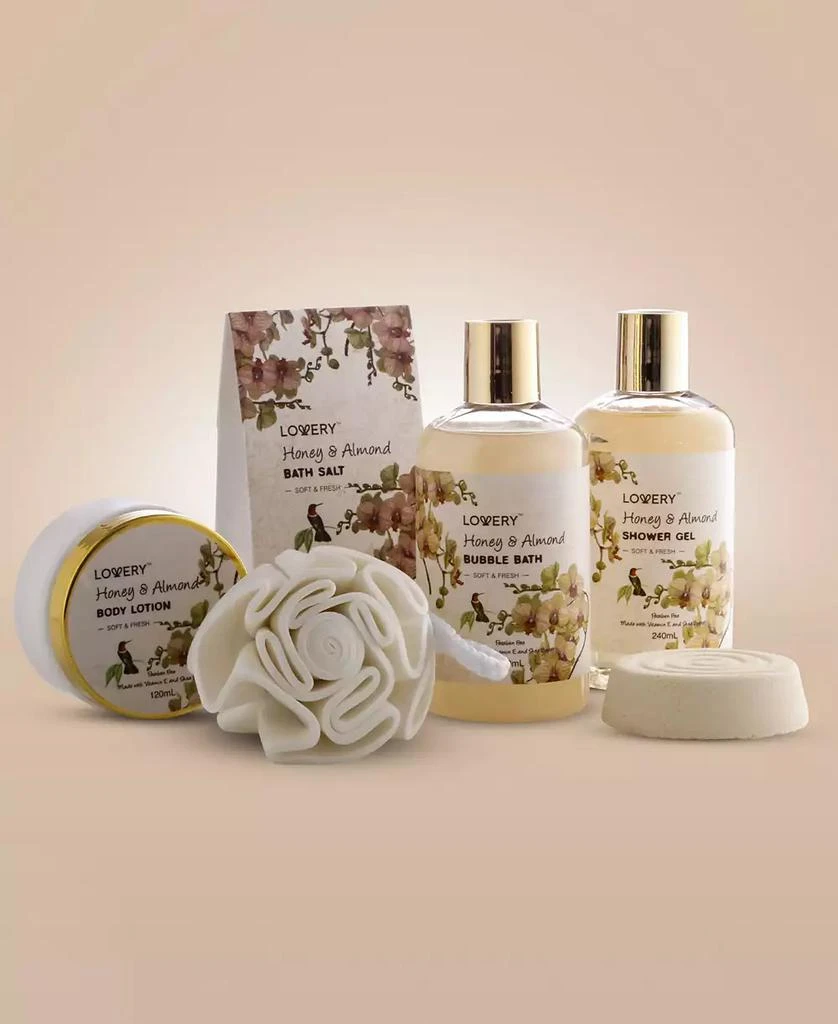 商品Lovery|Honey and Almond Body Care 8 Piece Gift Set,价格¥228,第3张图片详细描述