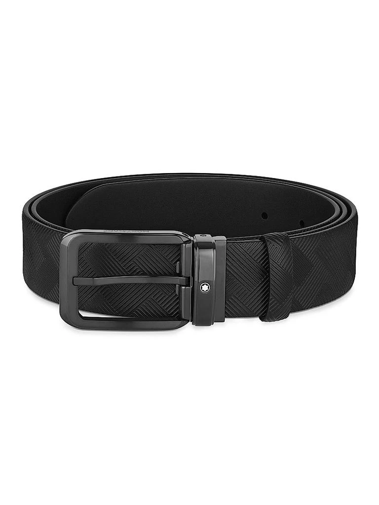 商品MontBlanc|Branded Buckle Leather Cut-to-Size Reversible Belt,价格¥3200,第1张图片