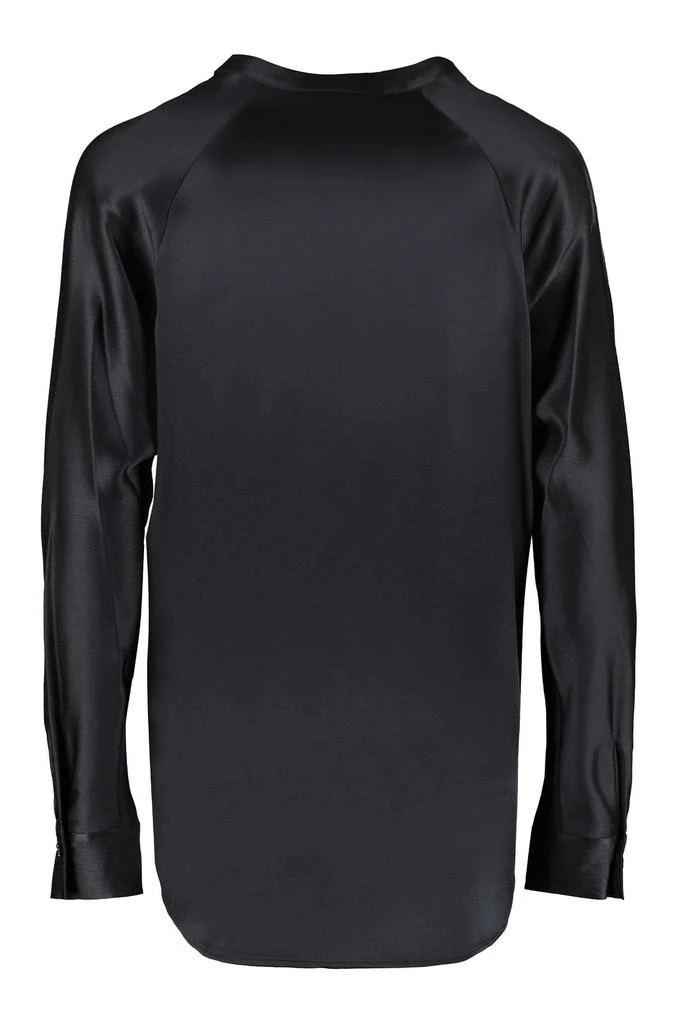 商品Vince|Vince Open Neck Long-Sleeved Loose Fit Blouse,价格¥3049,第2张图片详细描述
