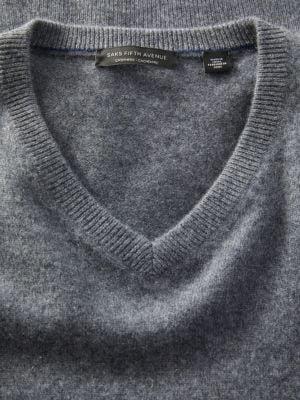 V Neck Cashmere Sweater商品第3张图片规格展示