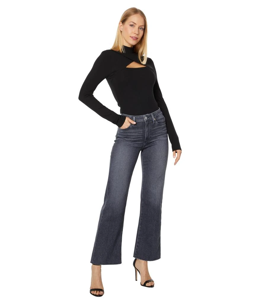 商品Paige|Leenah Ankle Raw Hem in Ash Black,价格¥1787,第4张图片详细描述