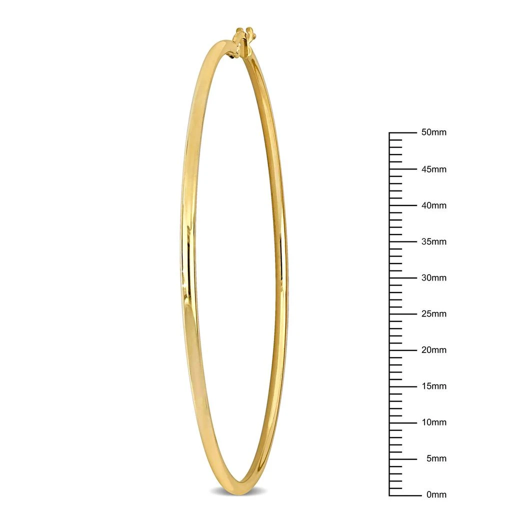 商品Mimi & Max|64.5mm Hoop Earrings in 10k Yellow Gold,价格¥1596,第3张图片详细描述