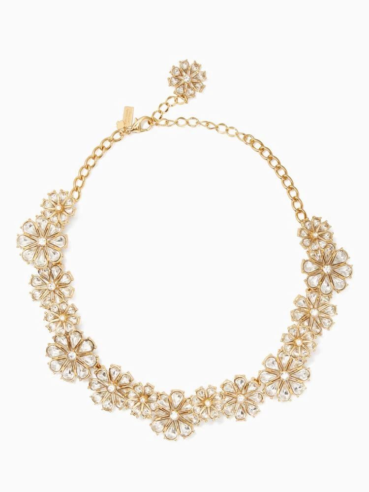 商品Kate Spade|clear as crystal short floral necklace,价格¥510,第1张图片