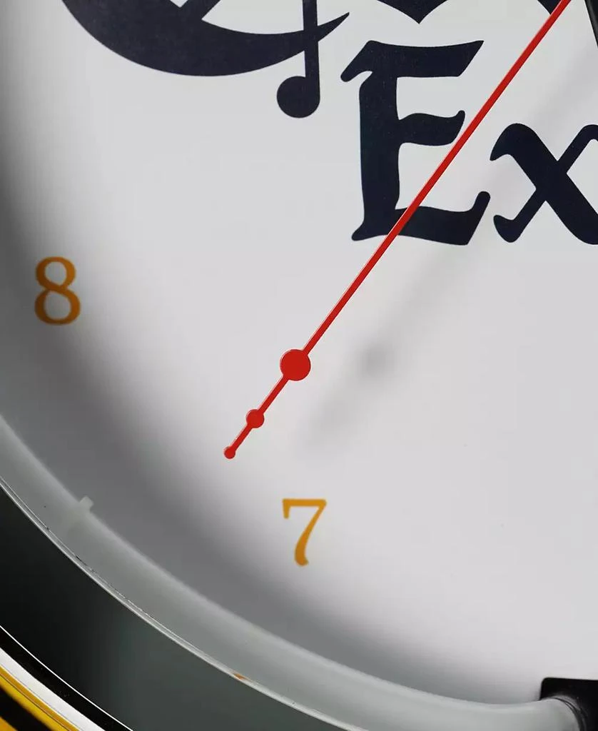 商品American Art Decor|Corona Retro Round Neon Wall Analog Clock with Pull Chain, 14.5",价格¥1120,第4张图片详细描述