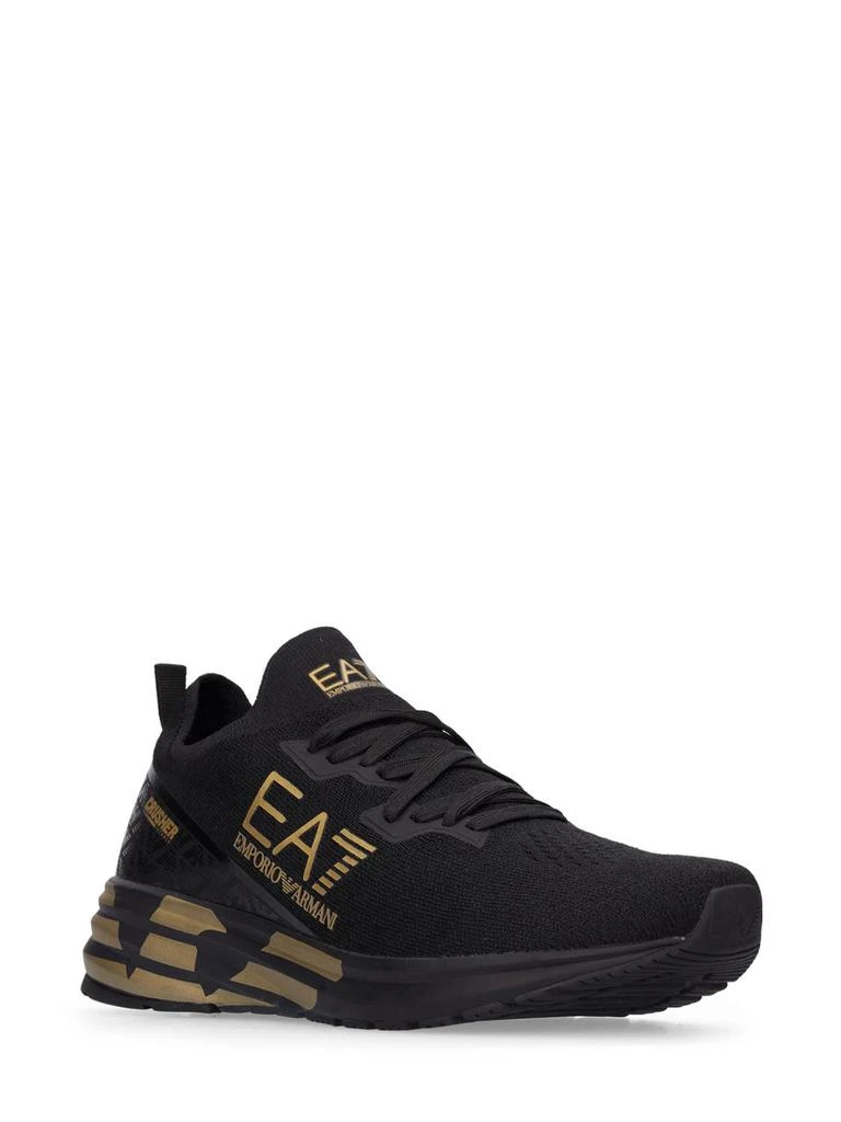 商品Emporio Armani|Crusher Distance Tech Knit Sneakers,价格¥1192,第2张图片详细描述