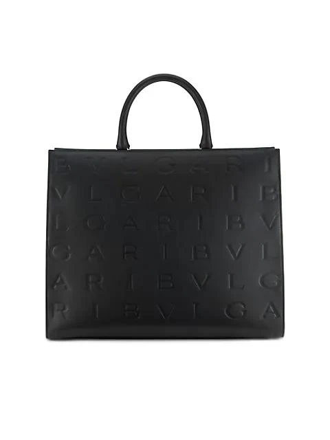 商品BVLGARI|Bvlgari Logo Infinitum Leather Tote,价格¥20325,第5张图片详细描述