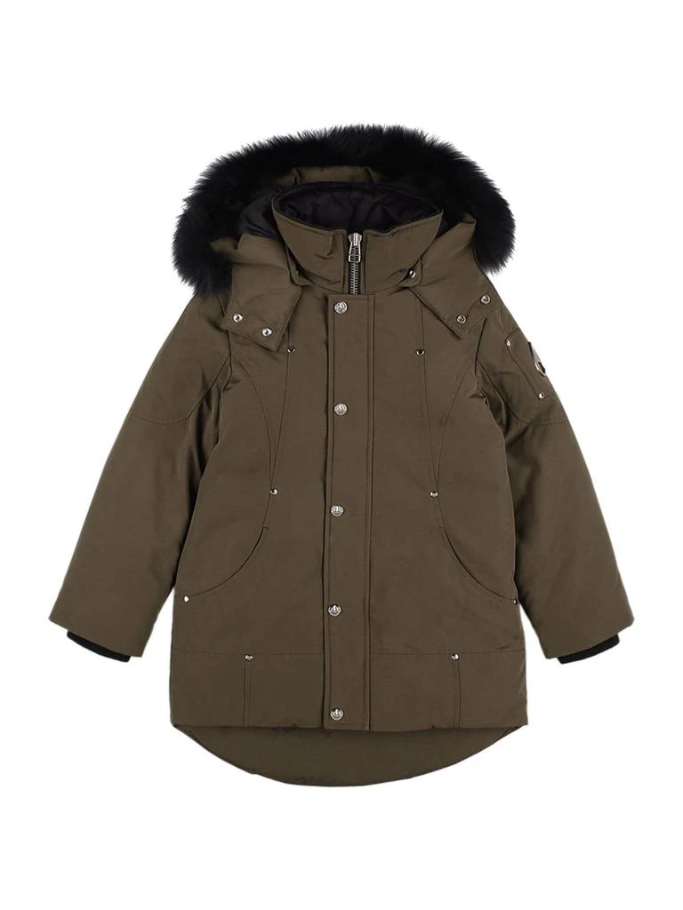 商品Moose Knuckles|Nylon Down Jacket W/ Fur,价格¥5318,第1张图片