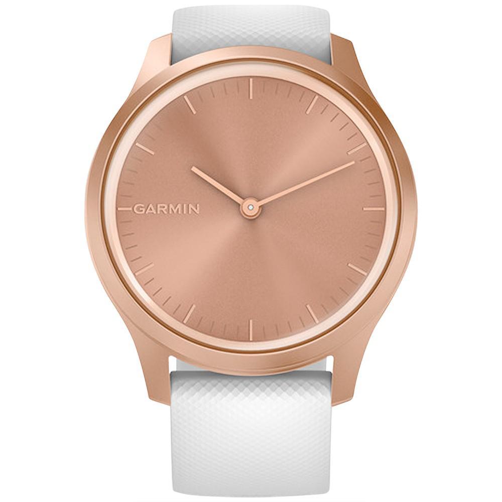 商品Garmin|Unisex Vivomove 3 Style Rose Gold Silicone Strap Smart Watch 24.1mm,价格¥1842,第7张图片详细描述