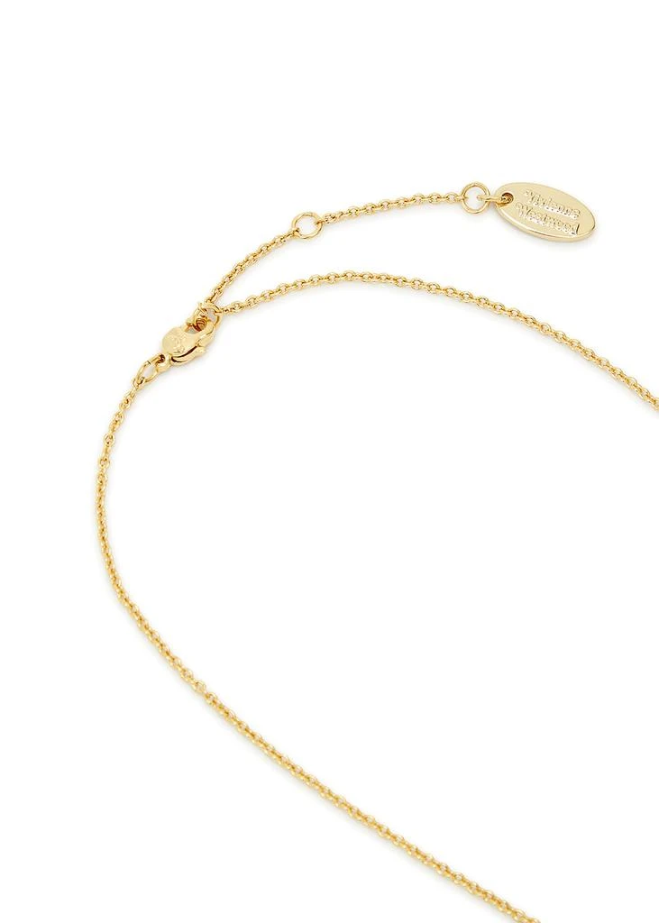 商品Vivienne Westwood|Porfiro Bas Relief gold-tone orb necklace,价格¥1107,第4张图片详细描述