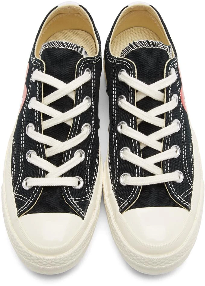 商品Comme des Garcons|Black Converse Edition Half Heart Chuck 70 Low Sneakers,价格¥1198,第5张图片详细描述