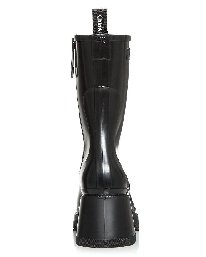 商品Chloé|Women's Betty Block Heel Platform Rain Boots,价格¥4331,第4张图片详细描述